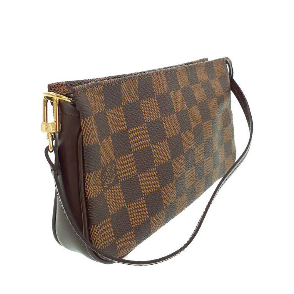 Louis Vuitton Navona Ebene Accessory Damier Pouch Brown